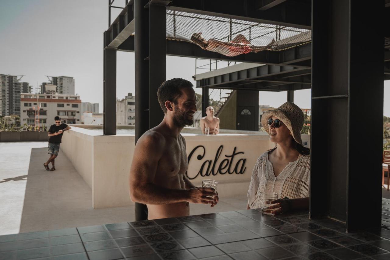 קנקון Caleta Hostel Rooftop & Pool מראה חיצוני תמונה