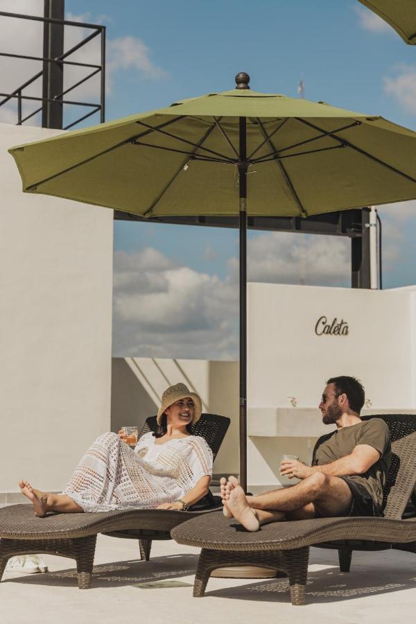 קנקון Caleta Hostel Rooftop & Pool מראה חיצוני תמונה